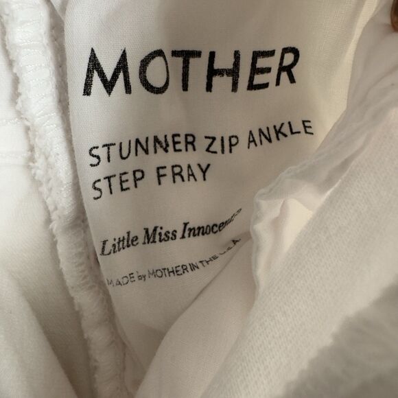 Mother Jeans Womens‎ 26 White Stunner Ankle Step Fray Beachy Summer Light Denim - Picture 12 of 16